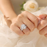 5ct Oval-Cut Prong-Set Engagement Ring