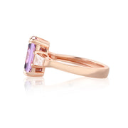 4ct Radiant-Cut Heart-Prong Engagement Ring