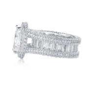 5ct Oval-Cut Prong-Set Engagement Ring