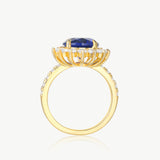 1.8ct Round Sapphire Antique Halo