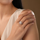 1.8ct Oval Double Claw Prongs Solitaire