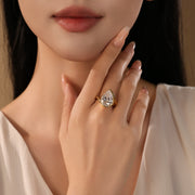 2.5ct Pear-Cut Half Bezel Solitaire