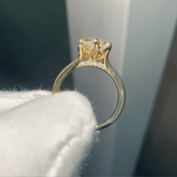 3ct Dutch Marquise Lab-Grown Diamond, 18K Gold Solitaire